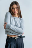 Christy Knit Sweater in Grey