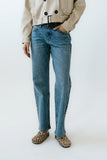 Elise Wide Leg Jeans in Medium Wash