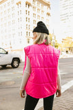 Caelan Puffer Vest in Pink FINAL SALE