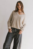 Raychel Knit Sweater in Beige FINAL SALE