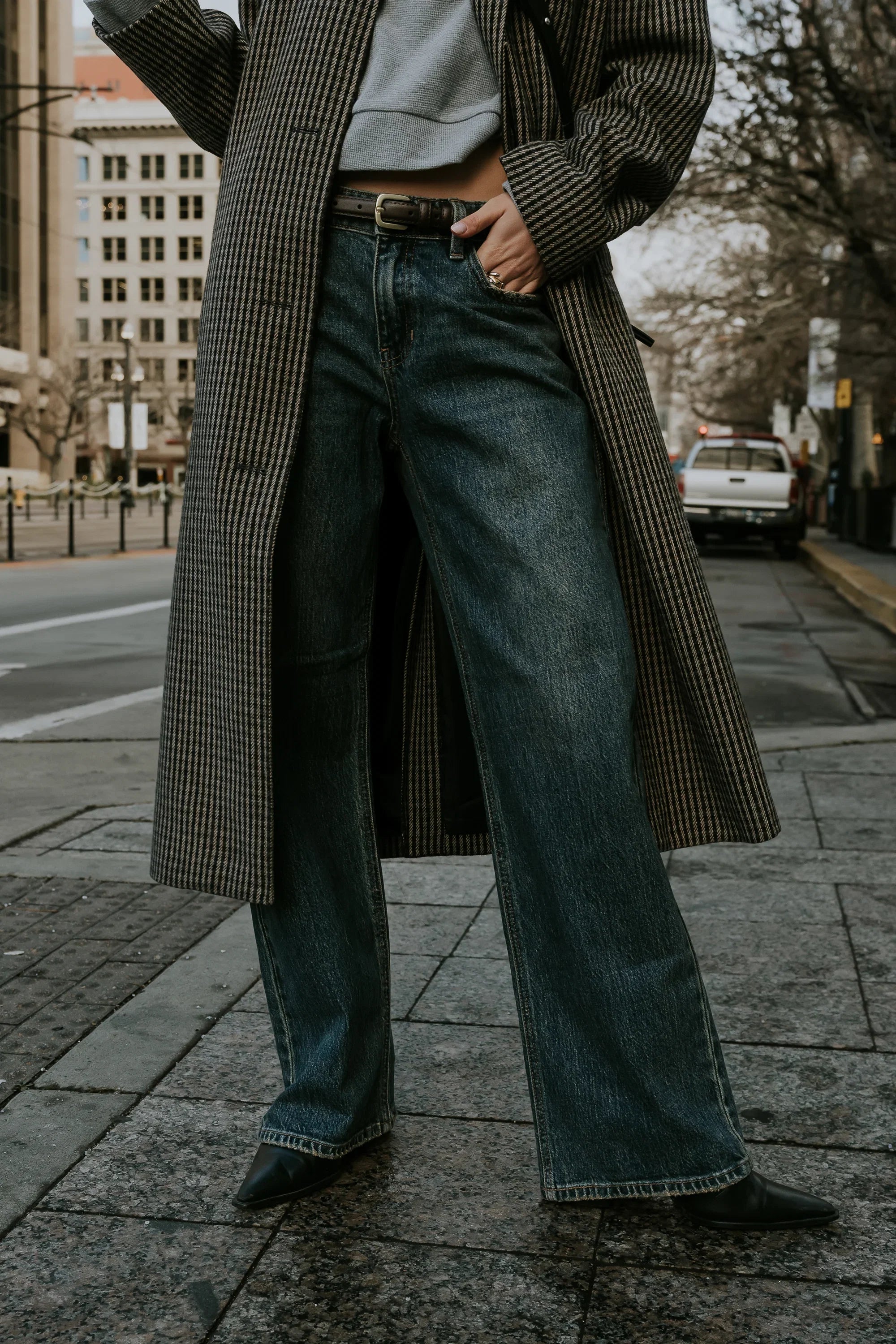 Marshall Straight Leg Vintage Jeans in Dark Wash FINAL SALE
