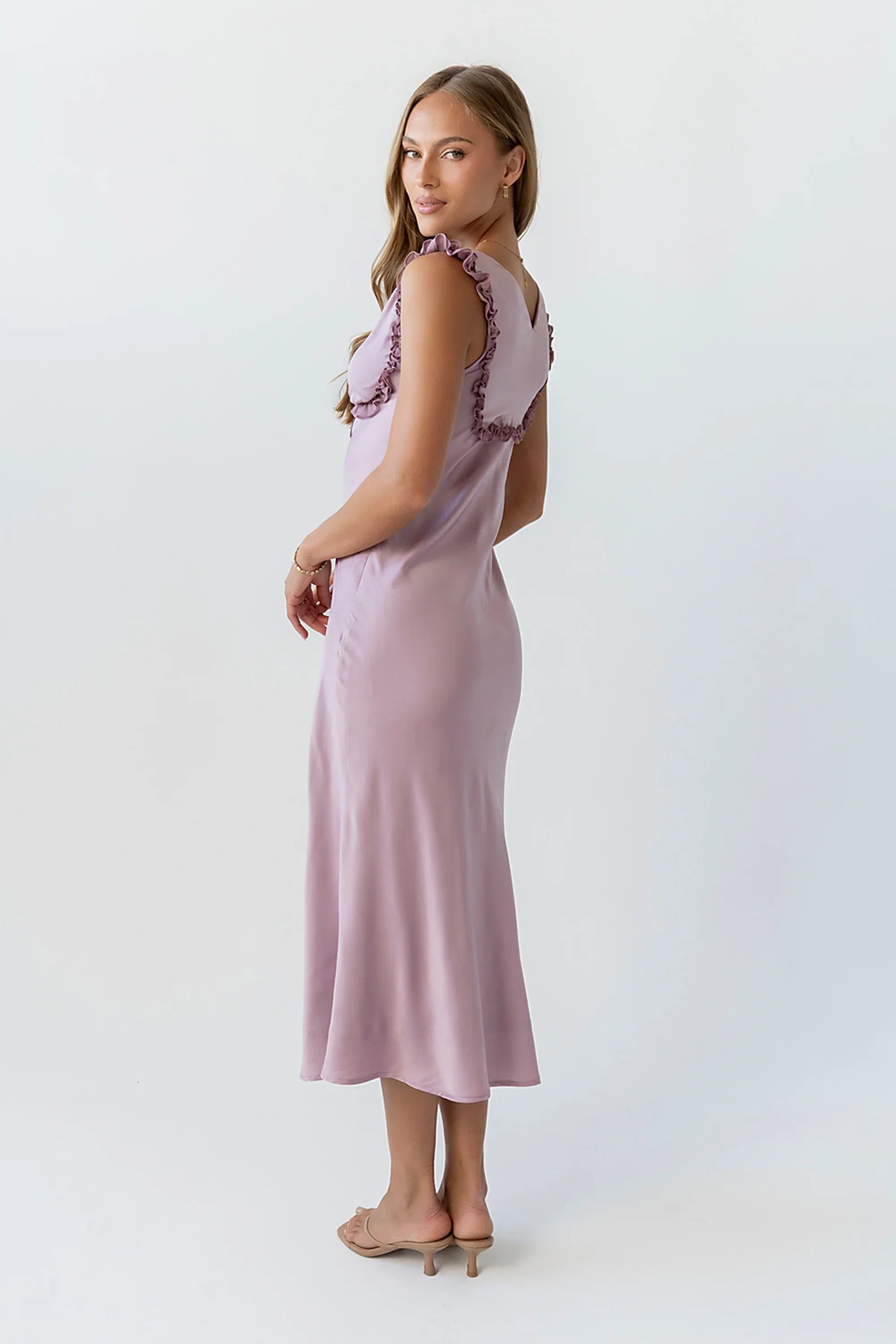 Tracey Maxi Dress in Mauve