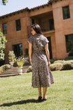Ayda Leopard Midi Dress FINAL SALE