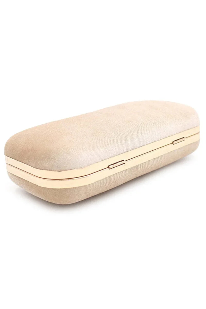 Eye Catching Imitation Velvet Chain Clutch Bag