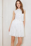 JOVIE WHITE EYELET MINI DRESS