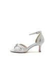 Glitter Open Toe Hollow out Stiletto Heels With Rhinestone