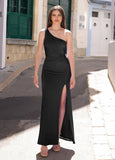 Britt Maxi Dress Black One Shoulder Dress