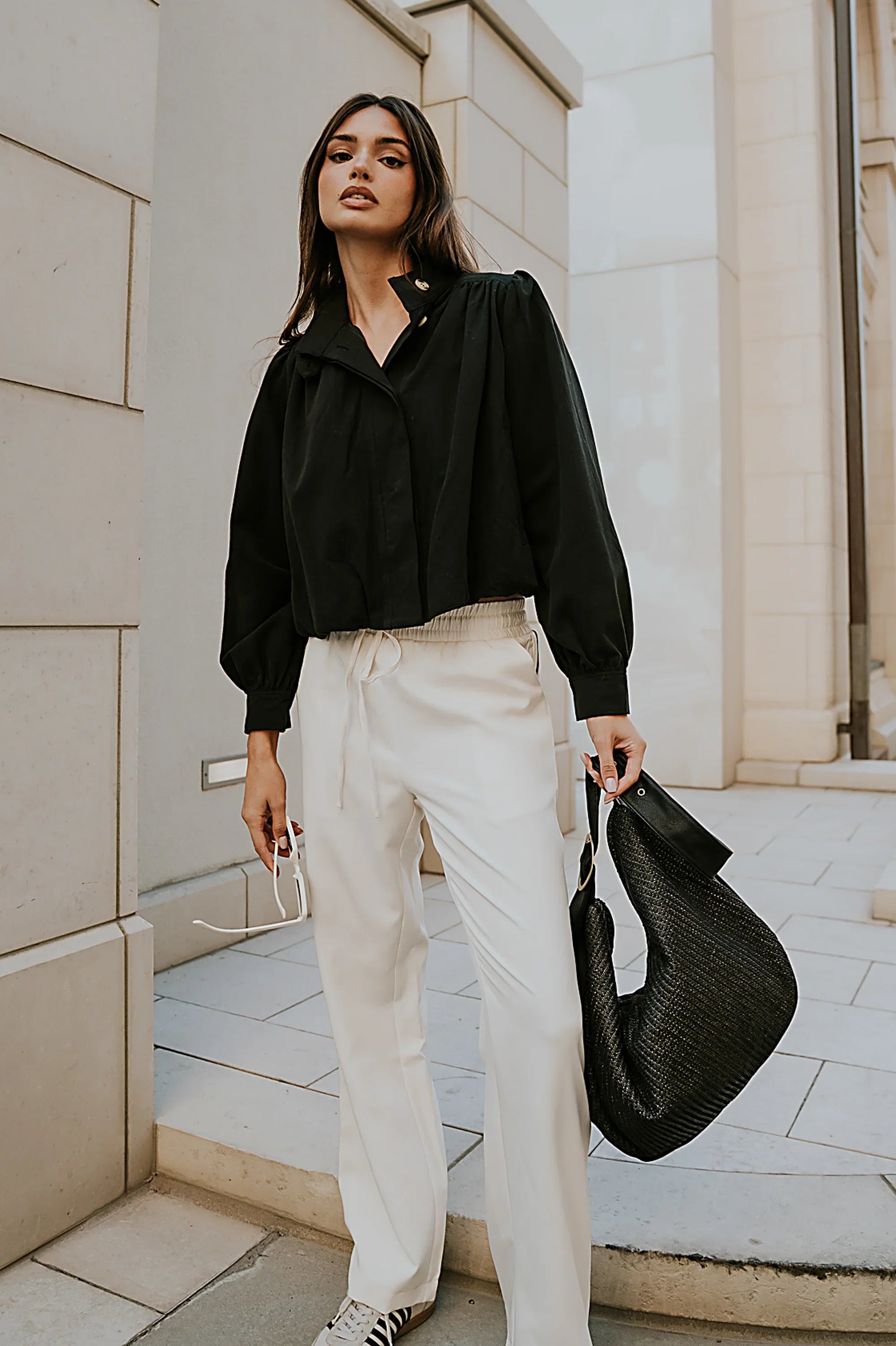 Londyn Bubble Jacket in Black FINAL SALE