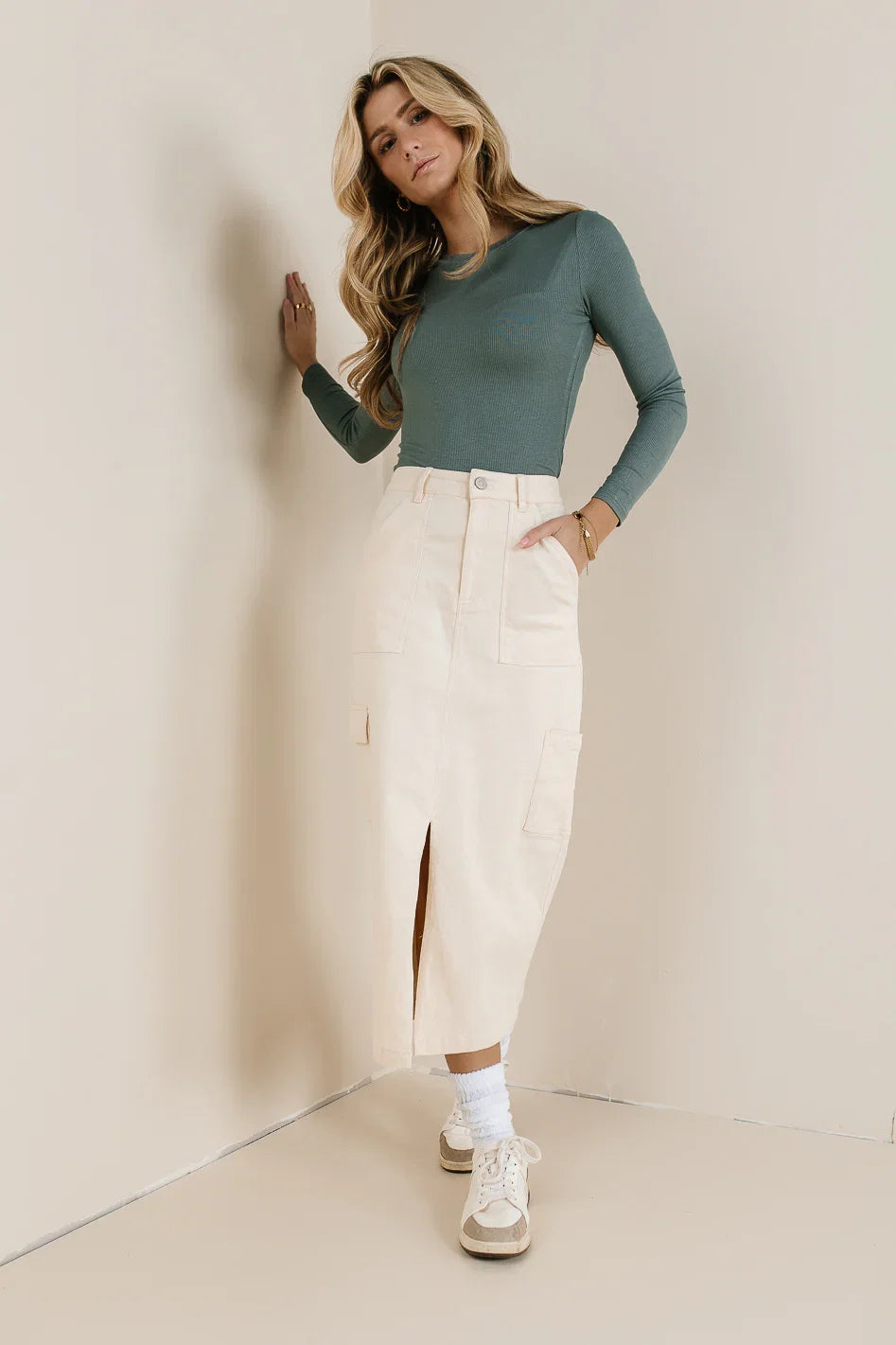 Khloe Cargo Denim Skirt FINAL SALE
