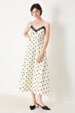 DOTTY SWEETHEART POLKA DOT MIDI DRESS