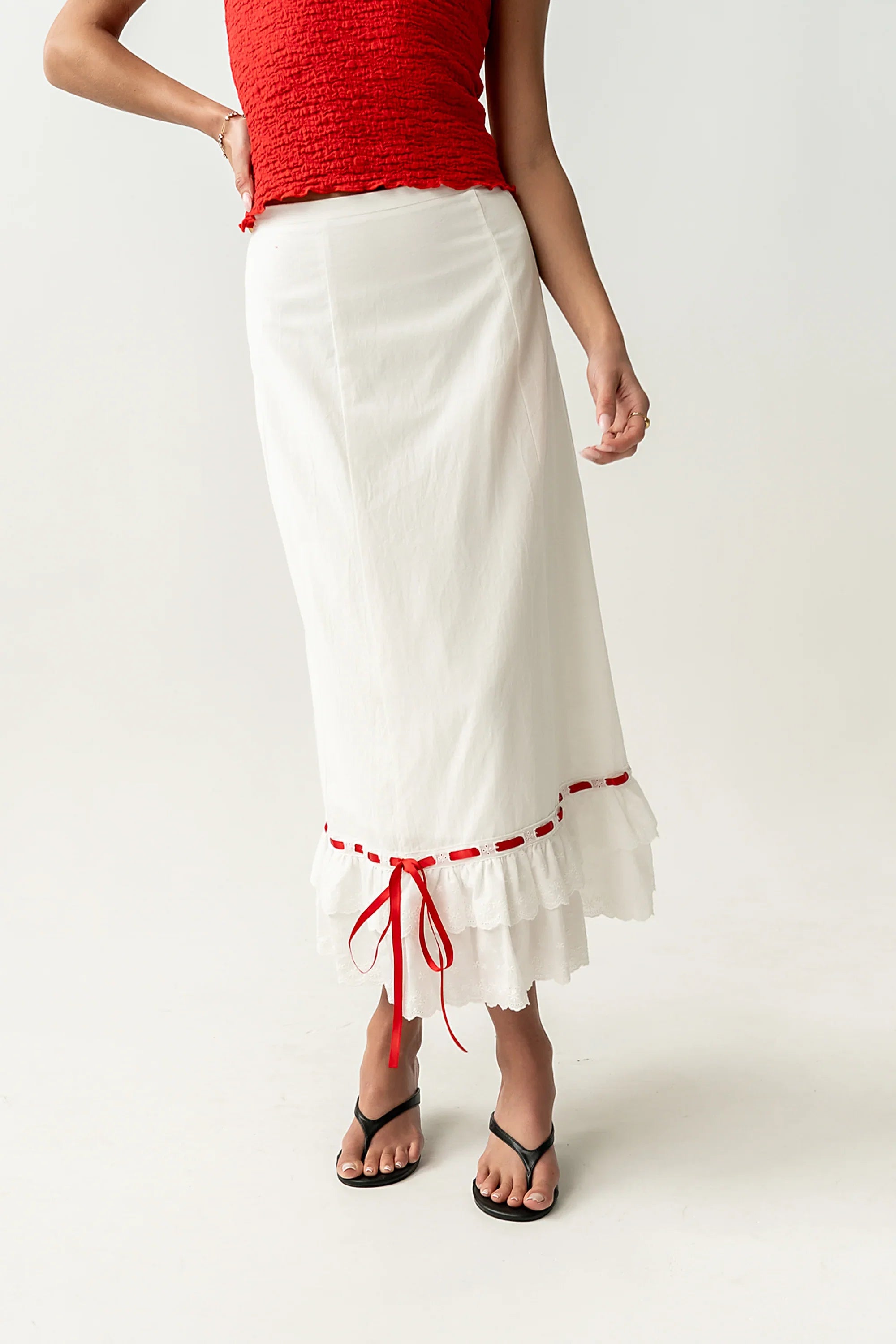 Harlow Embroidered Maxi Skirt