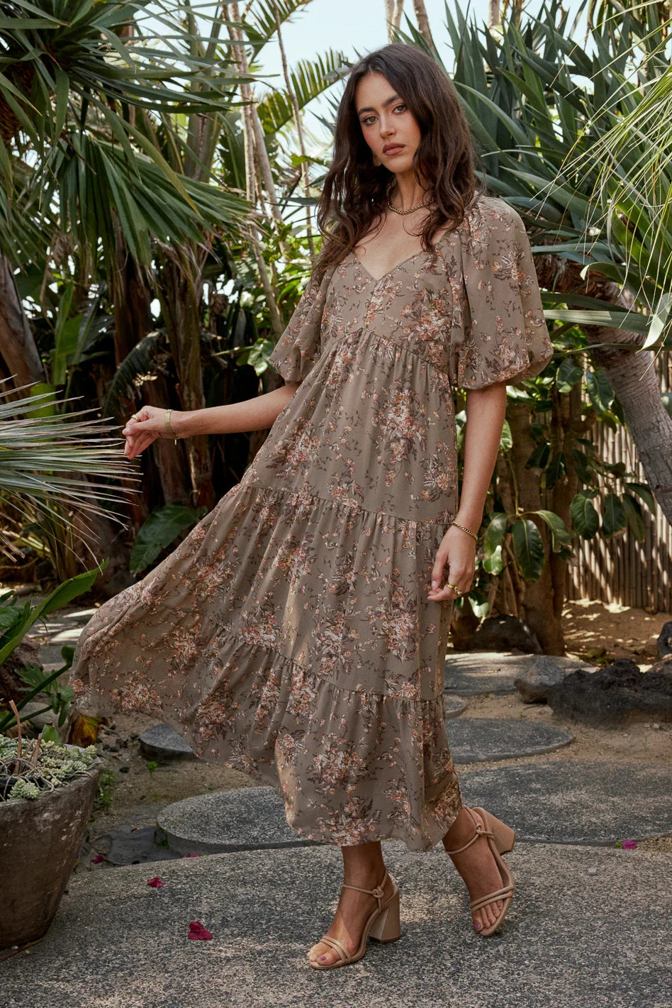 Maribel Dress in Olive FINAL SALE