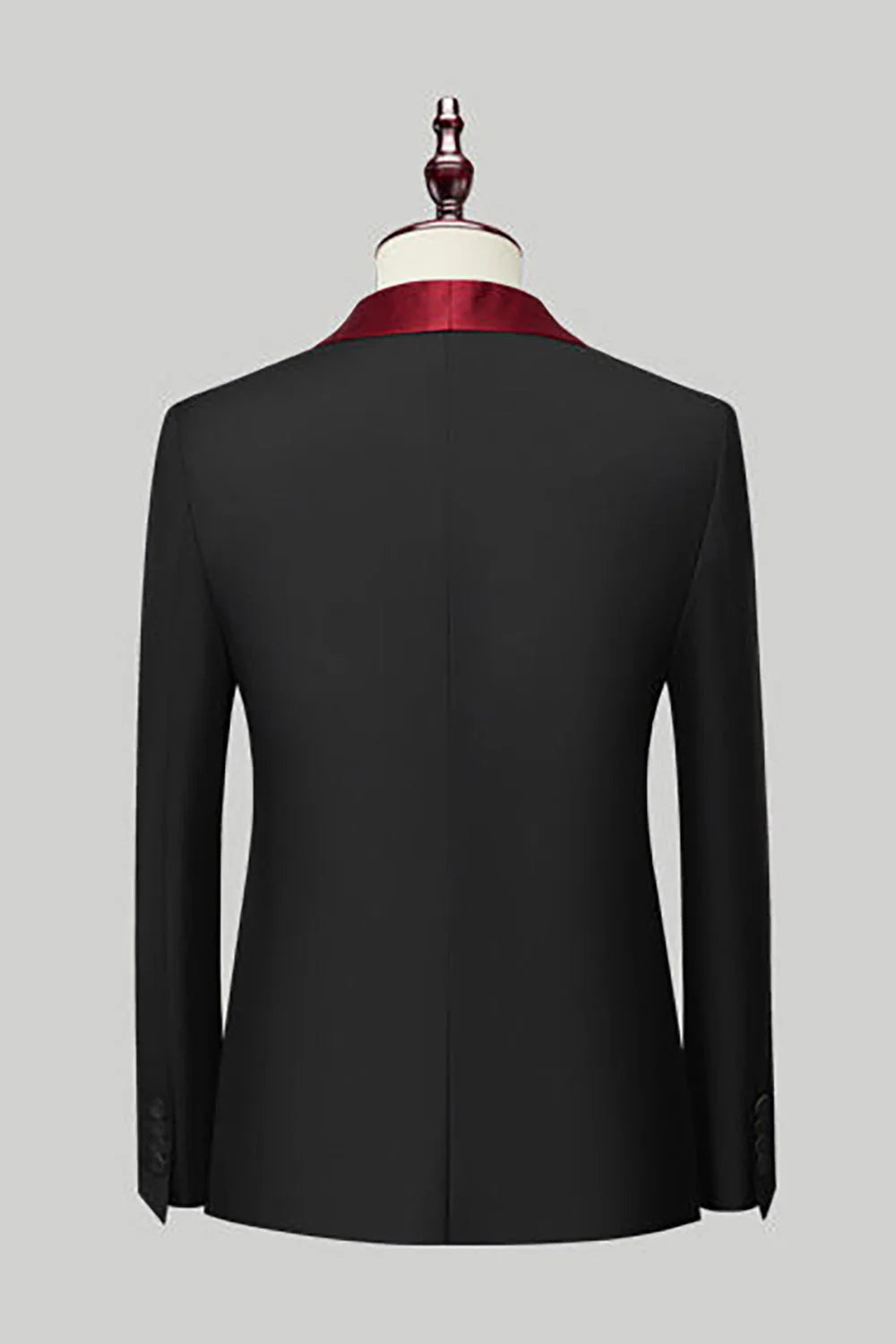 Mens Black Silm Fit 3 Piece Shawl Lapel One Button Wedding Guest Suits
