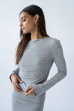 Bonnie Polka Dot Top in Grey