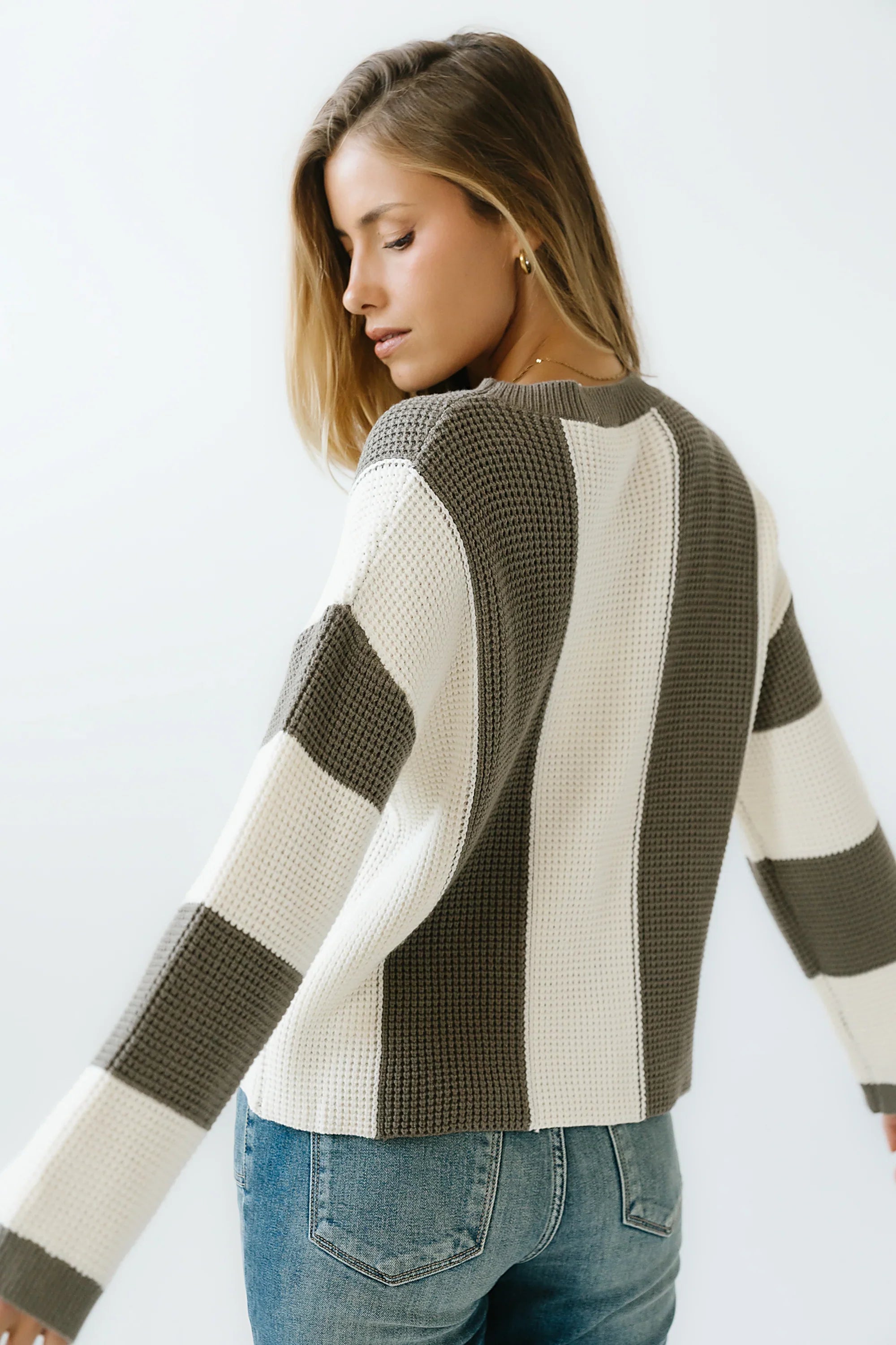 Dahlia Waffle Knit Sweater FINAL SALE