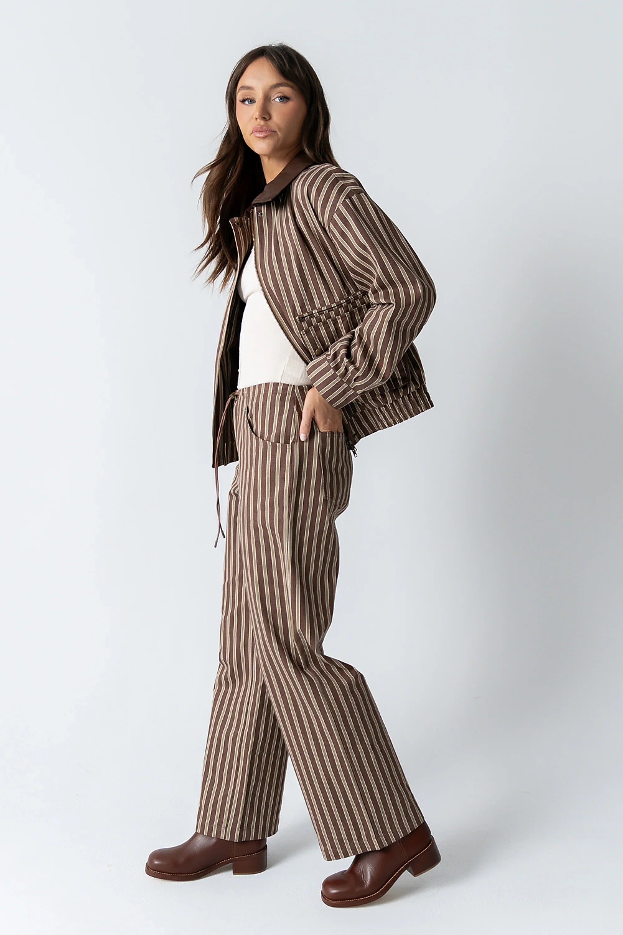 Carla Striped Wide Leg Pants FINAL SALE
