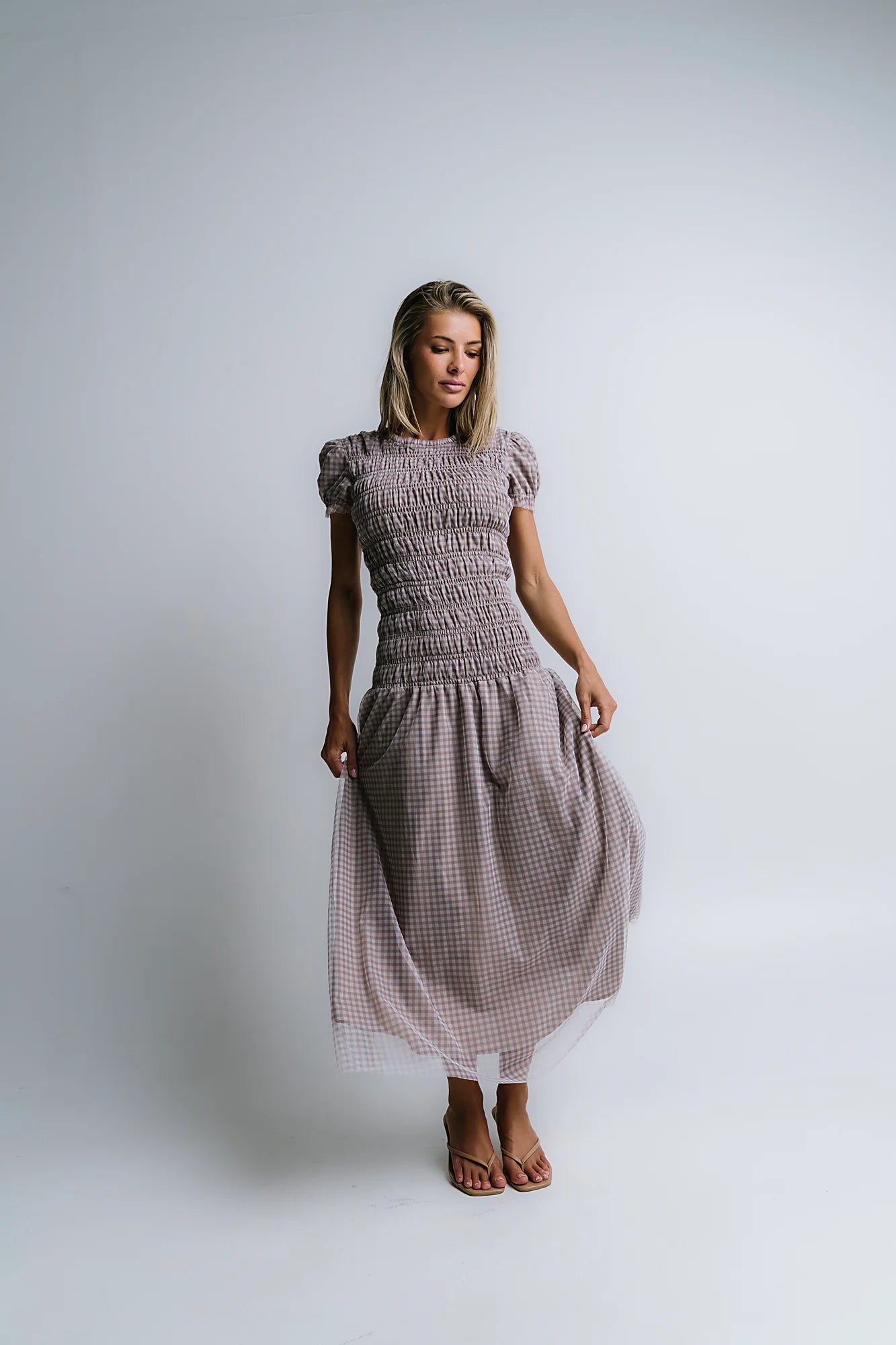 Daisy Gingham Maxi Dress FINAL SALE