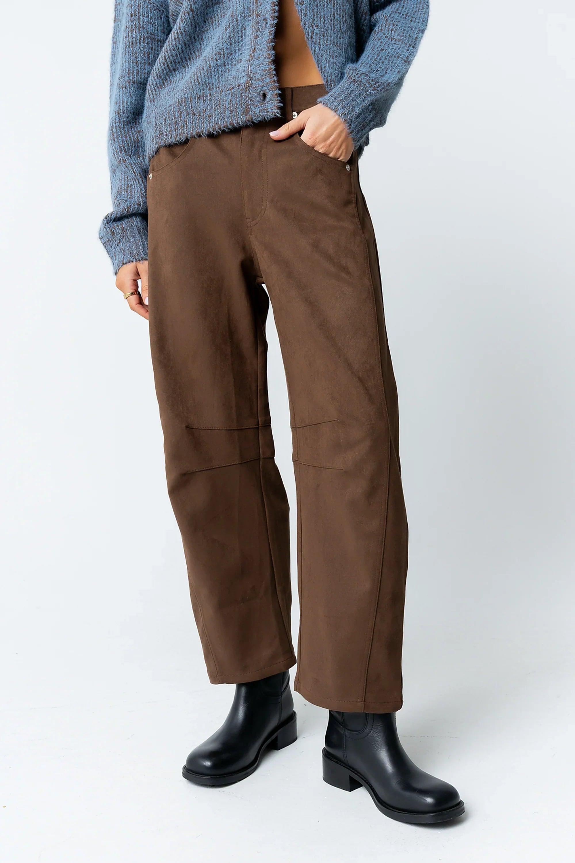 Warren Suede Barrel Pants FINAL SALE