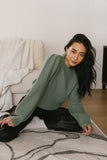Amber Knit Sweater in Sage FINAL SALE