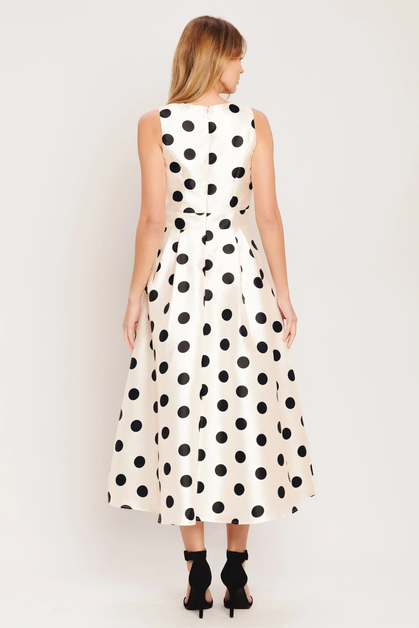 CAFÉ NOIR POLKA DOT MIDI DRESS FINAL SALE
