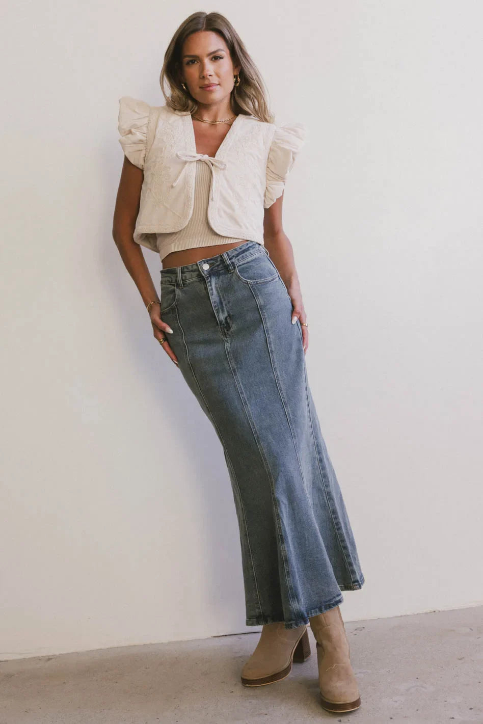 Azzy Denim Mermaid Skirt FINAL SALE