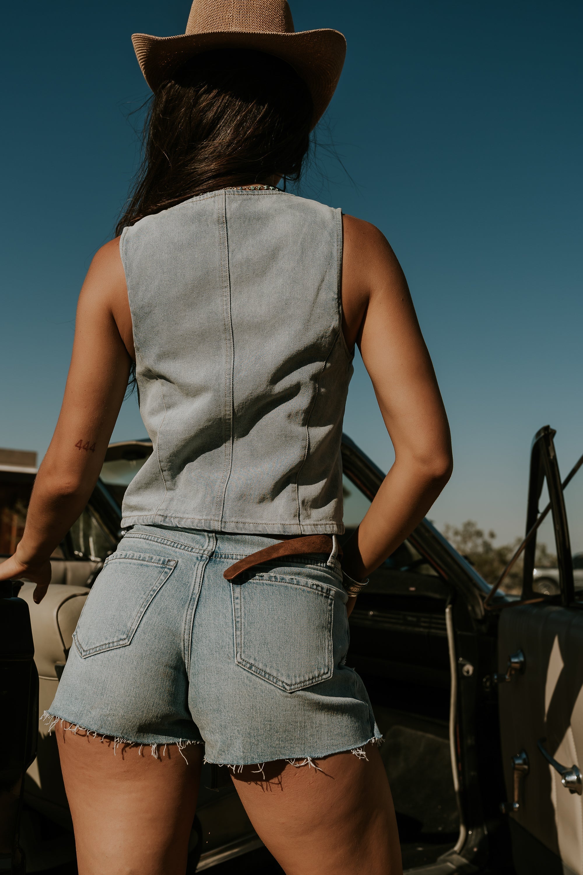 Rosie Denim Mini Skort
