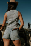 Rosie Denim Mini Skort