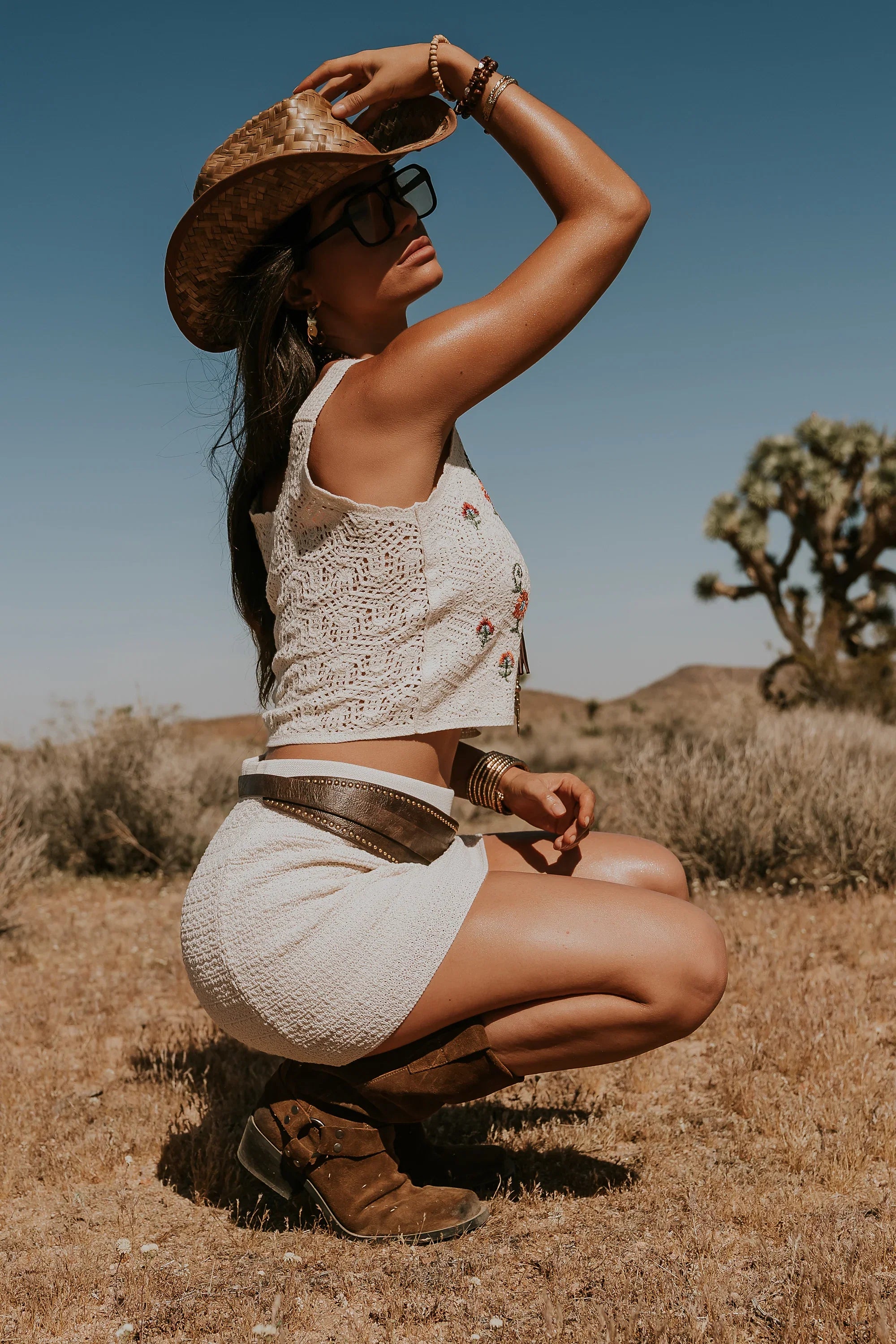 Avia Crochet Mini Skirt