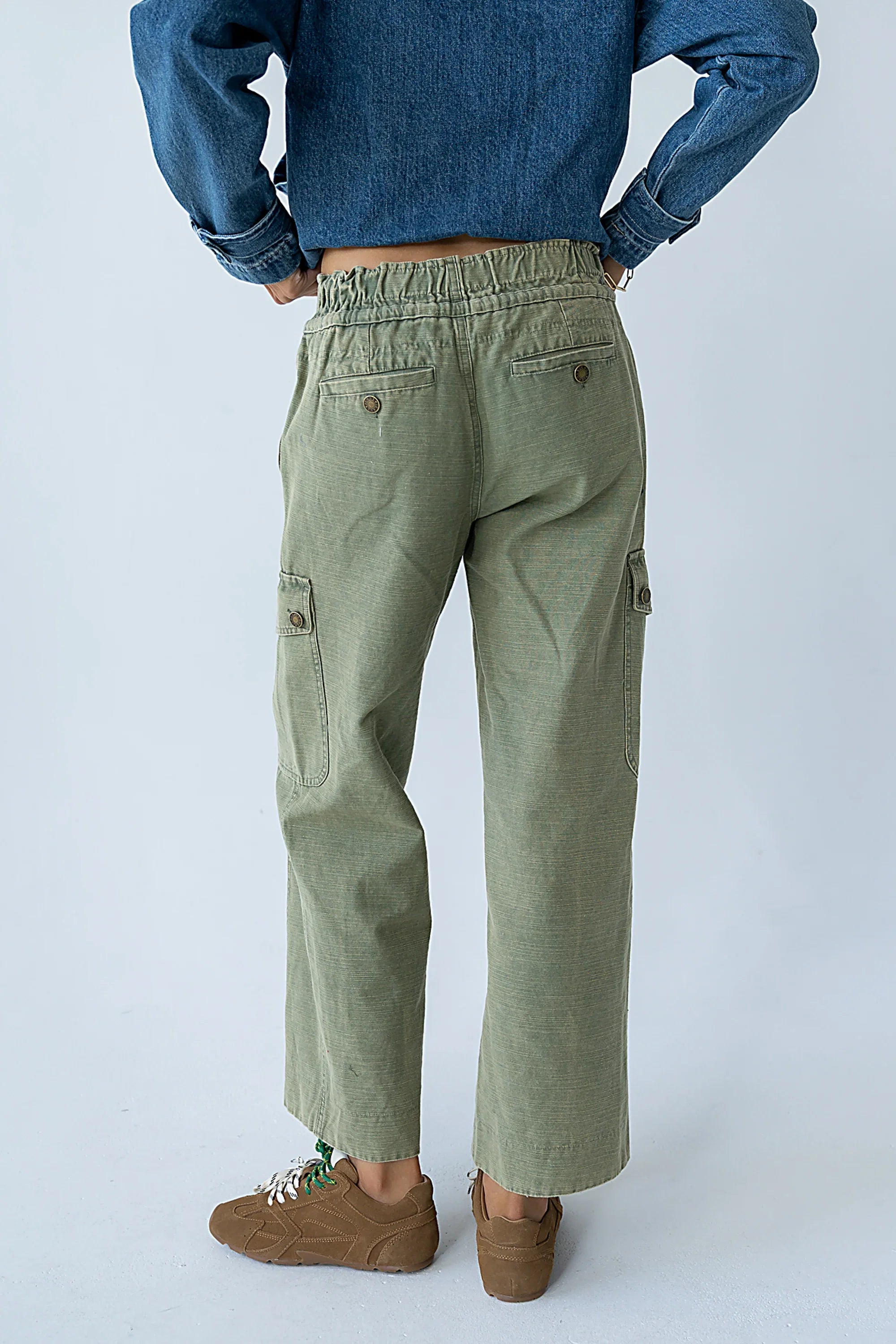 Kirsty Straight Leg Pants in Green