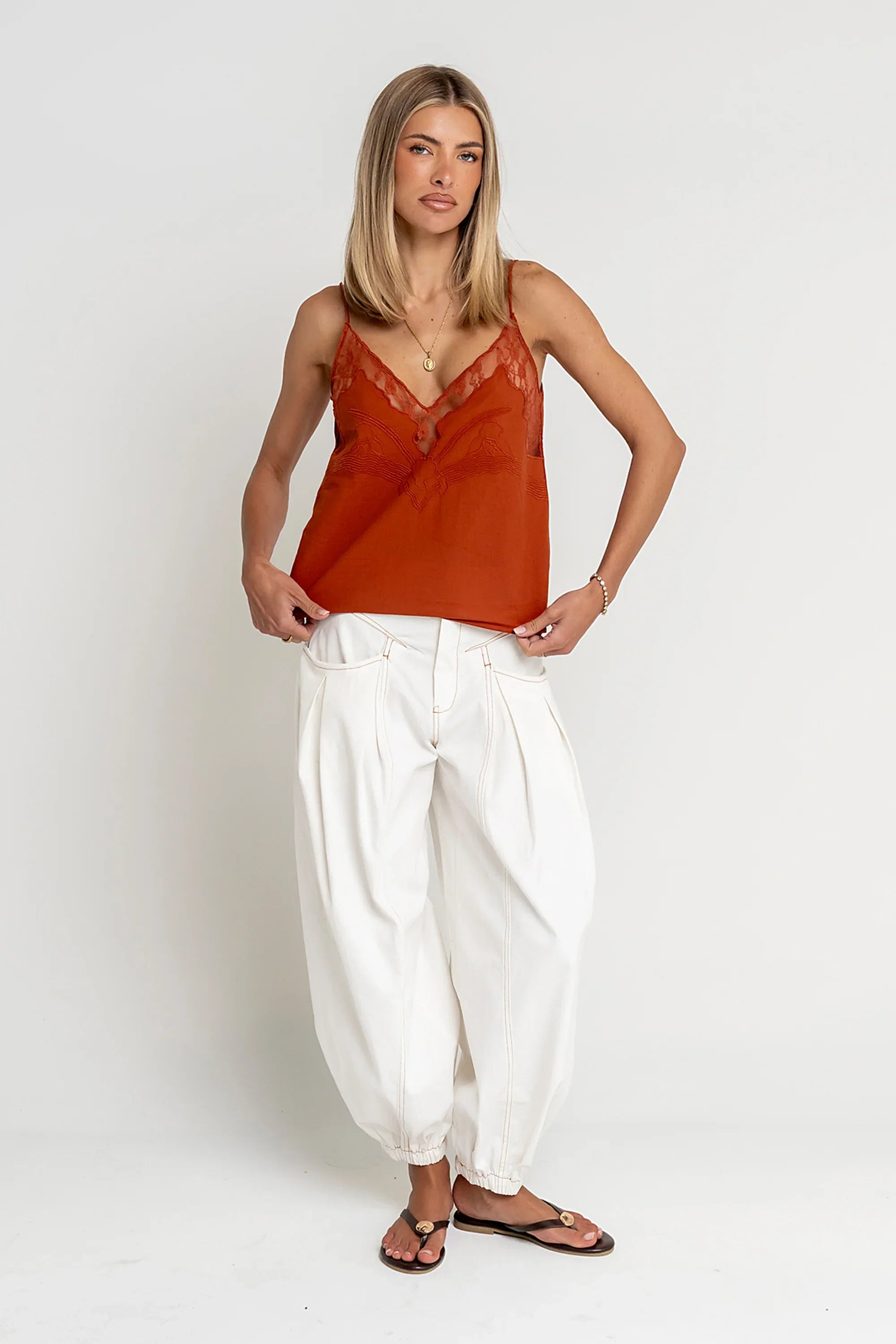 Correy Pants in Off White