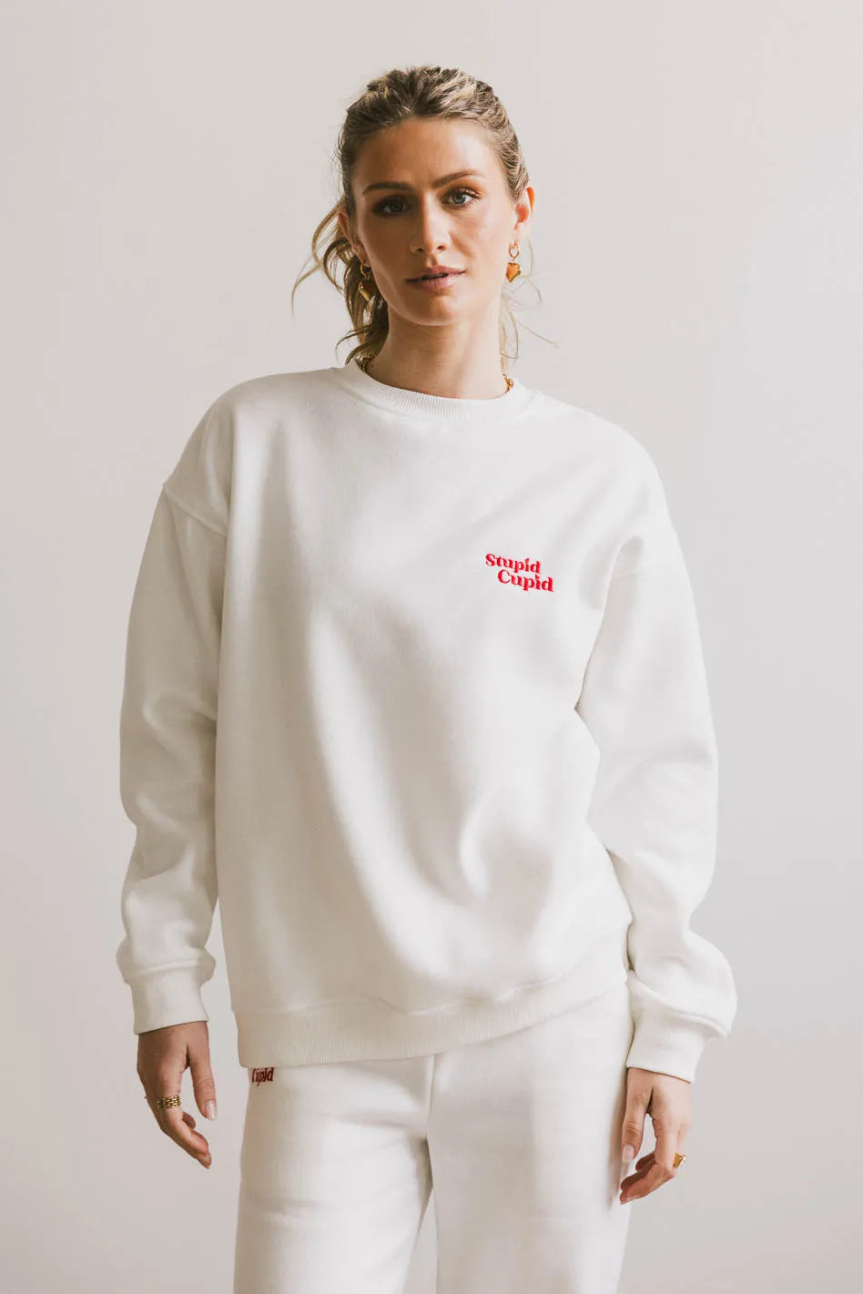 Stupid Cupid Crew Neck Sweater FINAL SALE