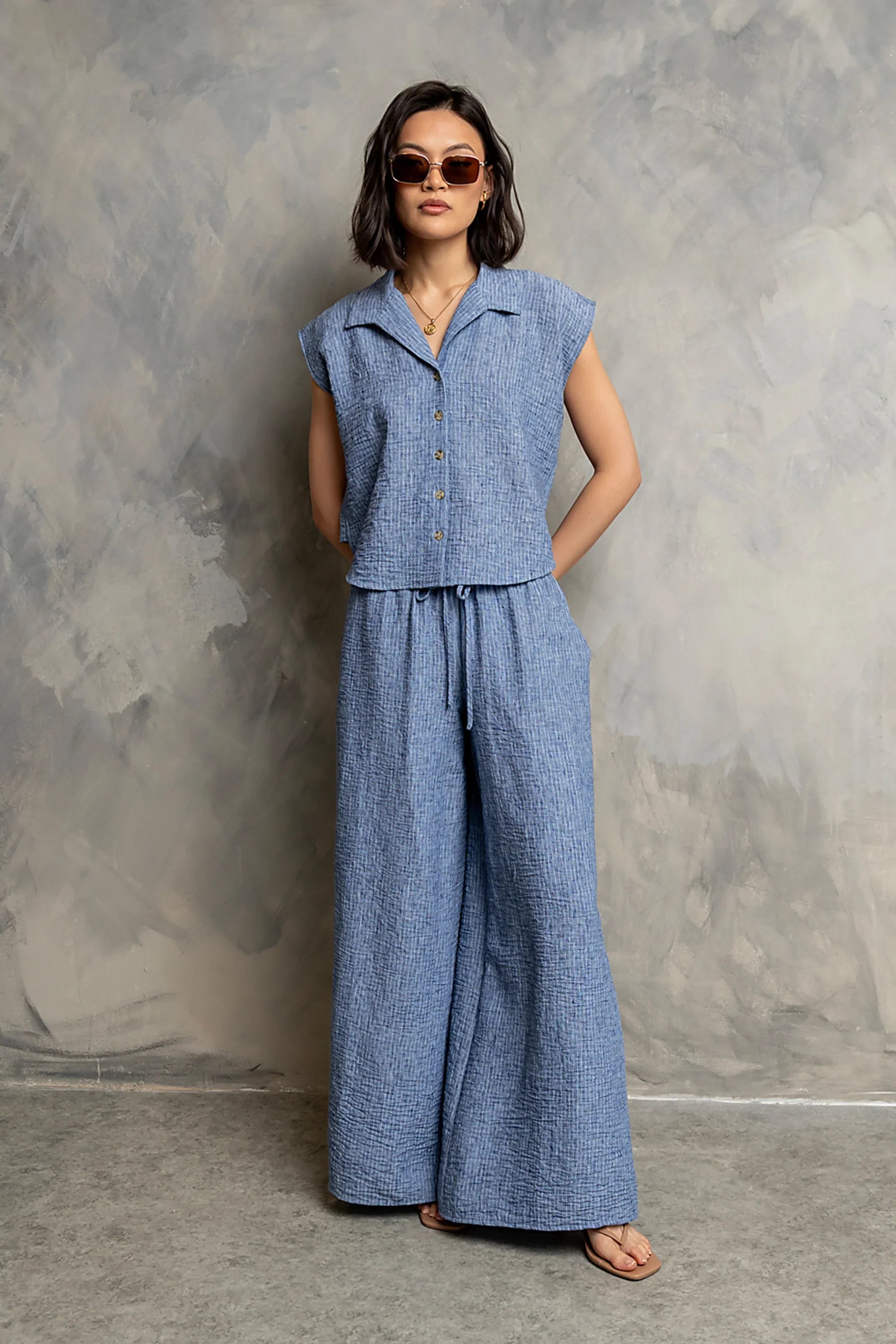 Sammie Striped Button Up