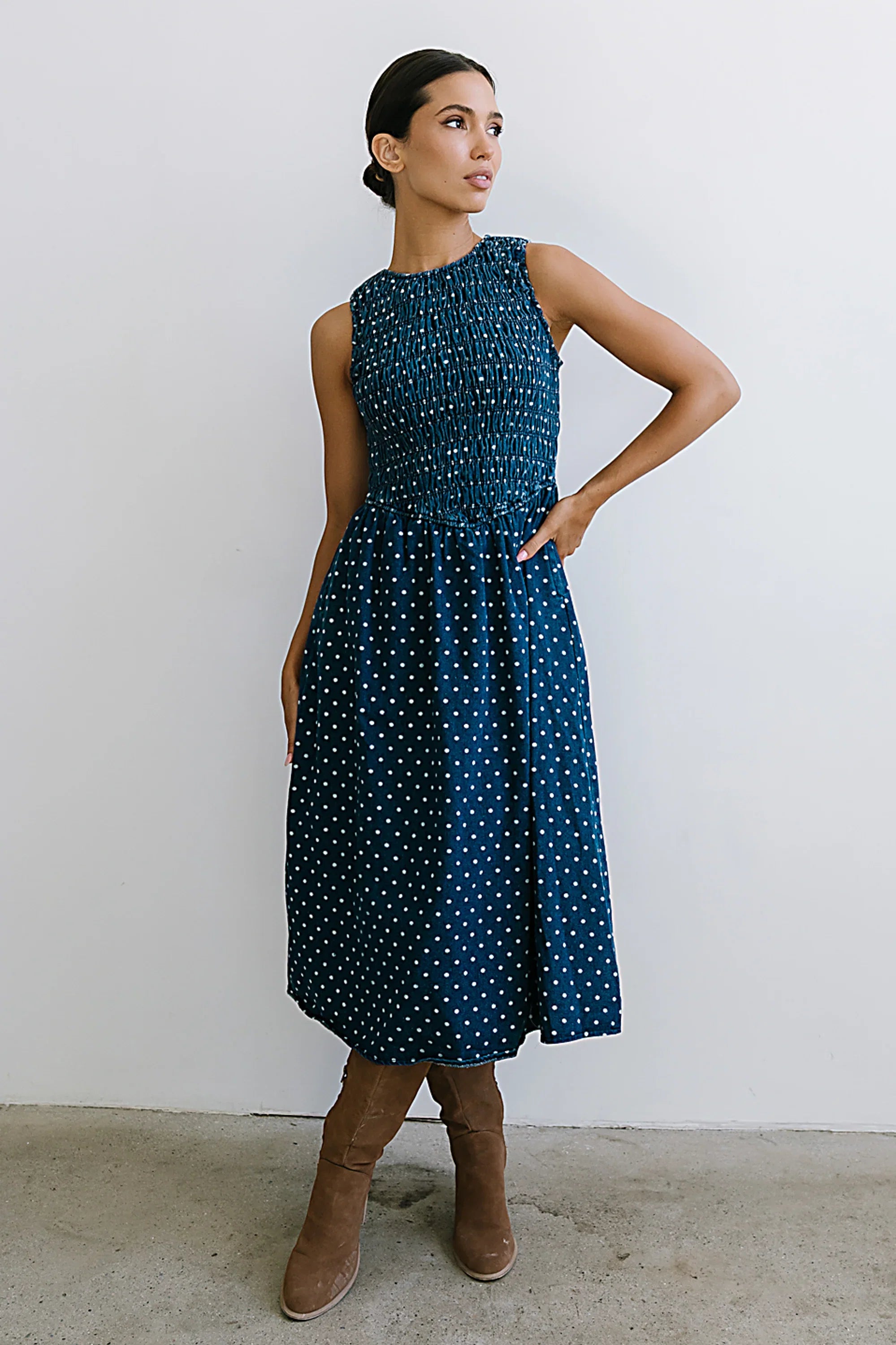Jasmine Denim Midi Dress