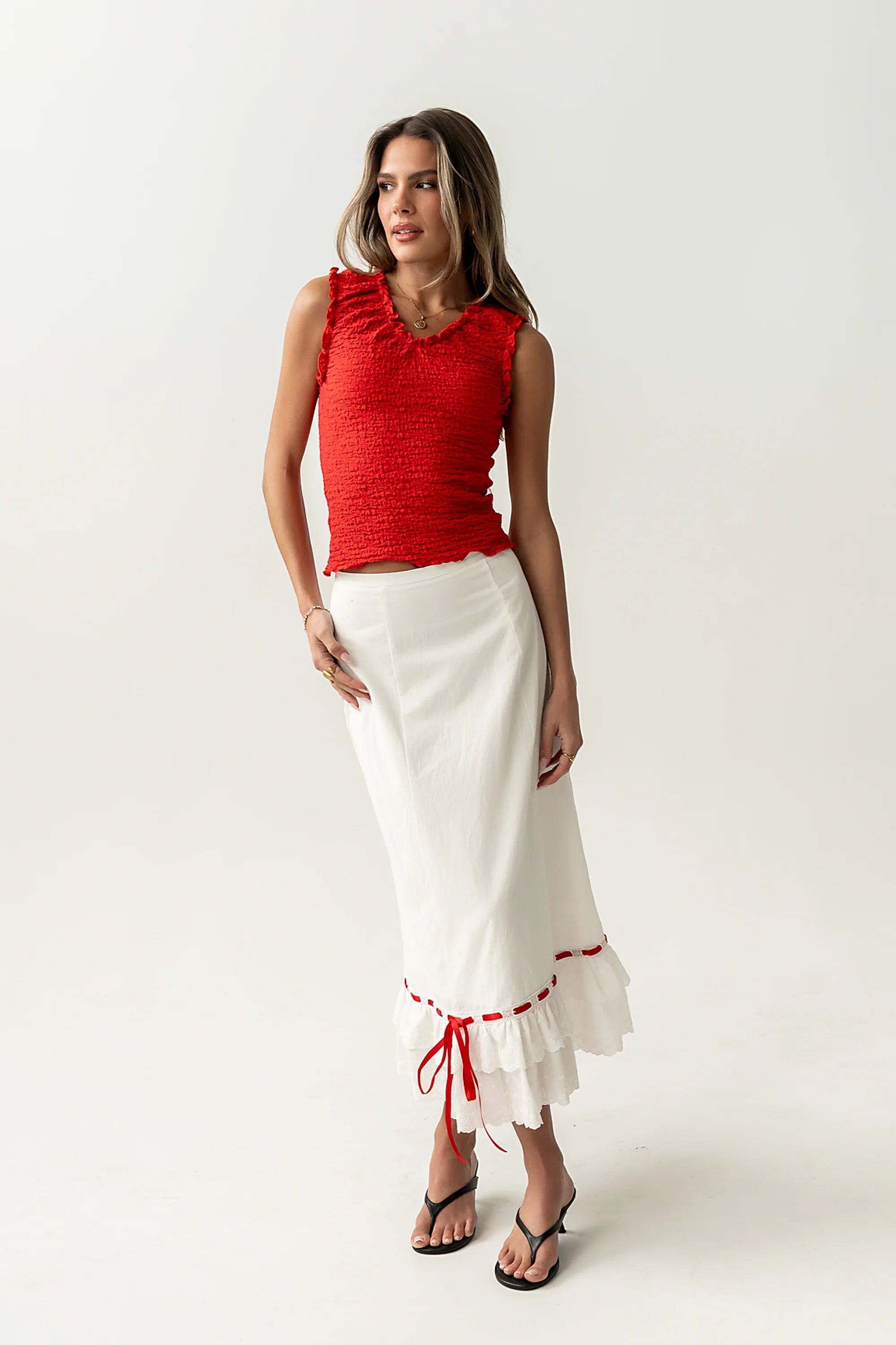 Harlow Embroidered Maxi Skirt