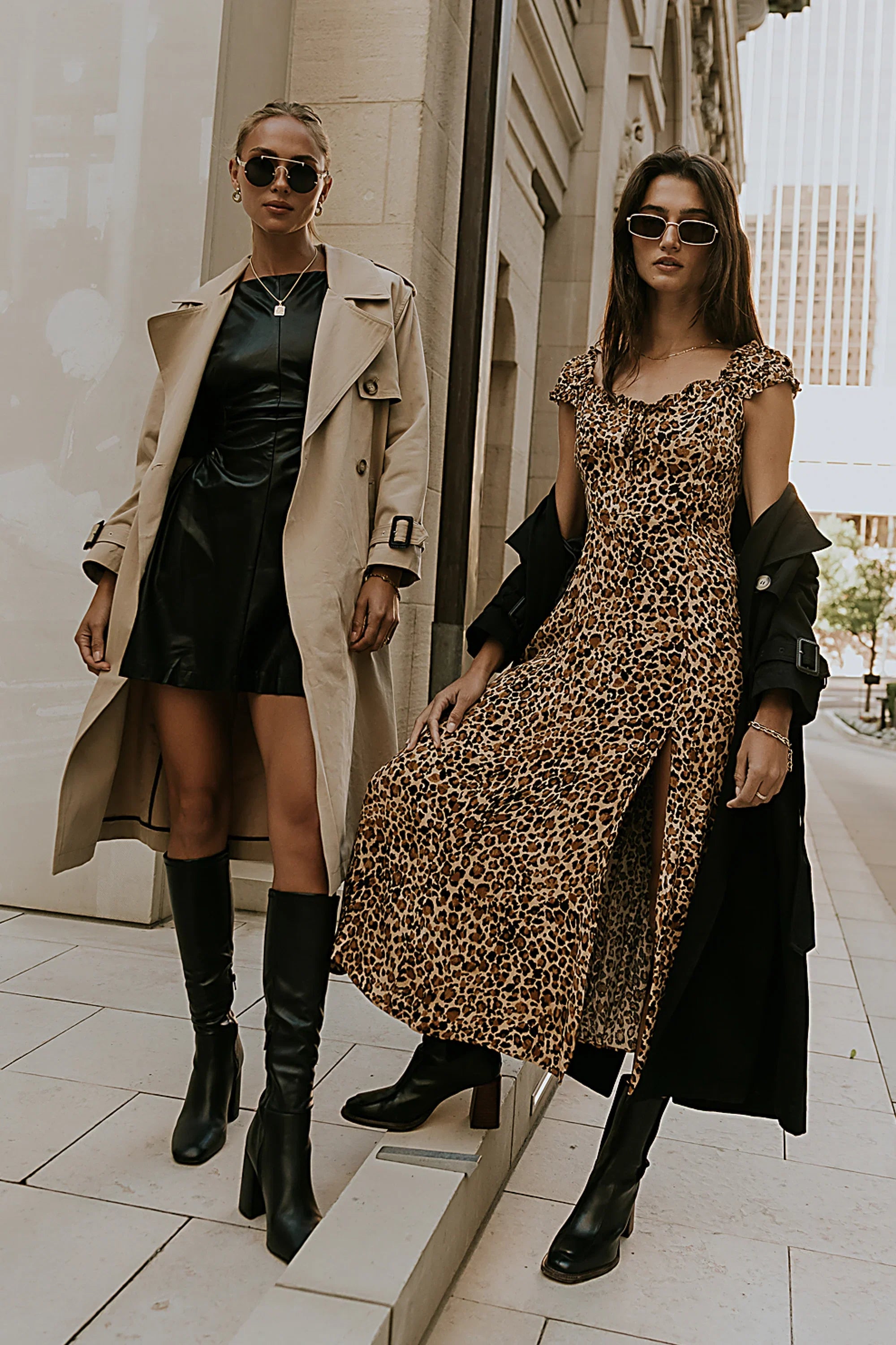 Xiomara Vegan Leather Mini Dress FINAL SALE