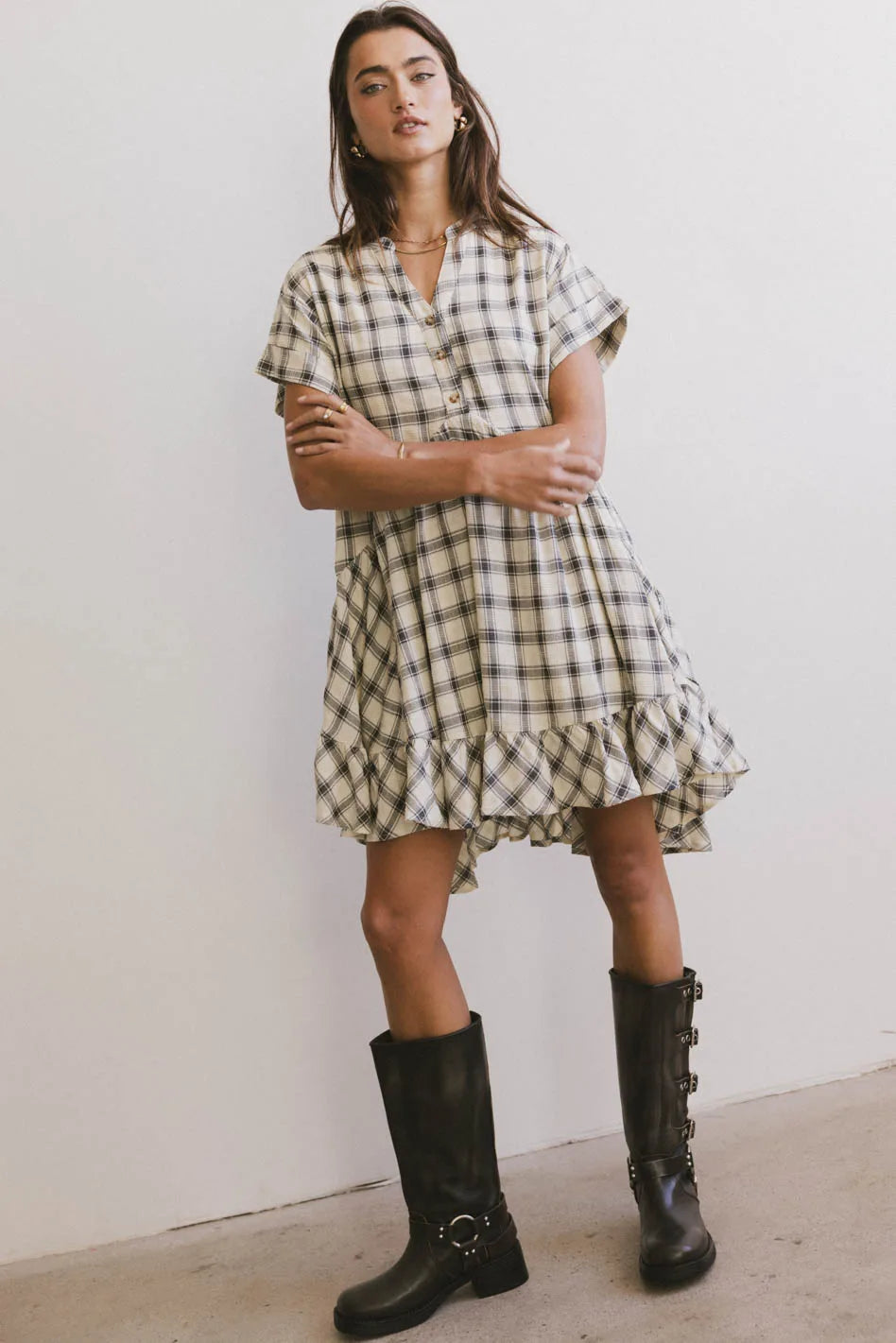 Loli Plaid Mini Dress FINAL SALE