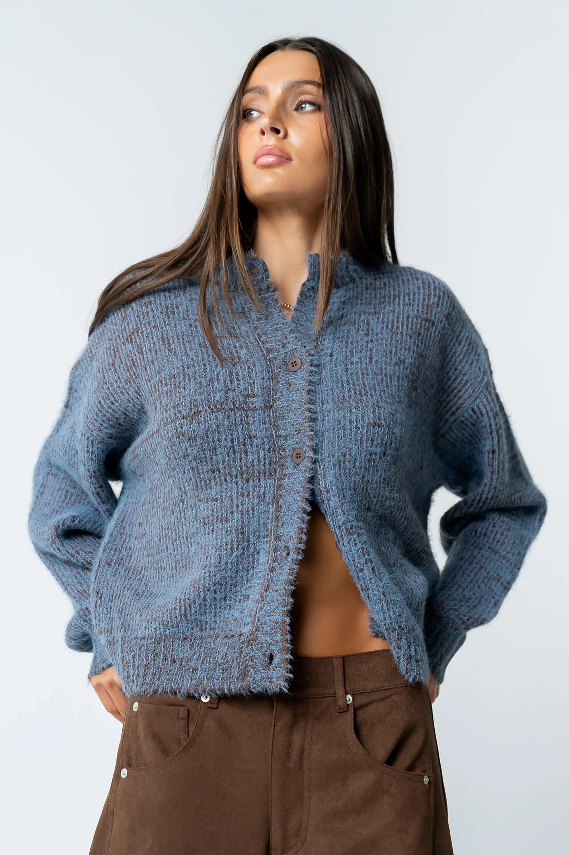 Russel Oversized Sweater in Brown