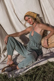 Trixie Jumpsuit in Teal FINAL SALE