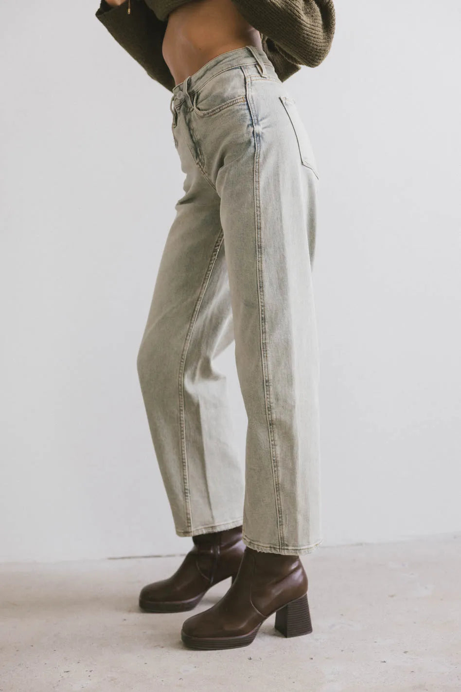 Frenchie Barrel Jean FINAL SALE