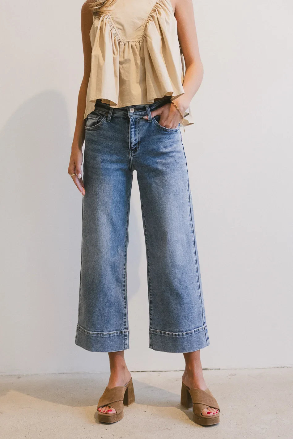 Torry Cropped Wide Leg Jeans FINAL SALE