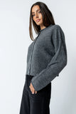 Maci Cardigan in Charcoal FINAL SALE