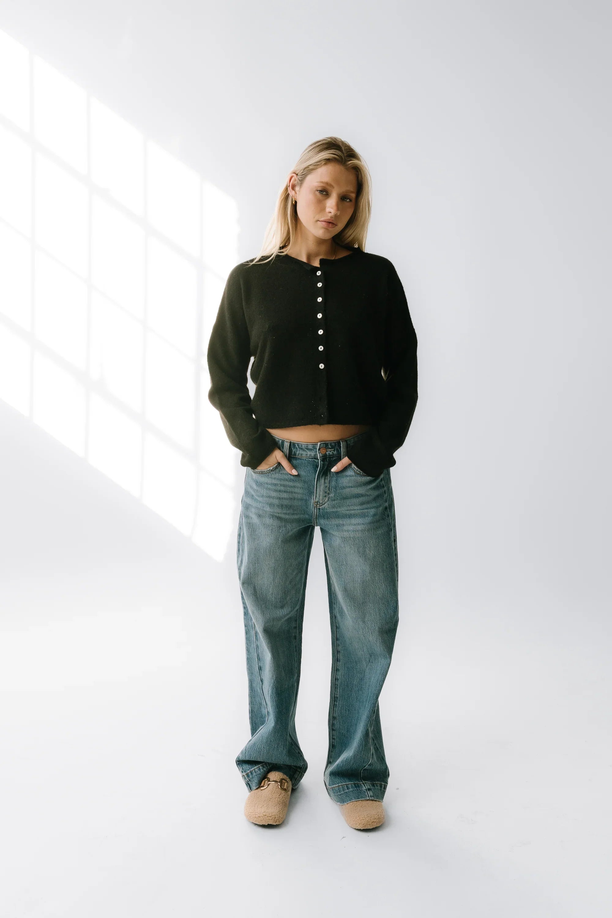 Maci Cardigan in Black FINAL SALE