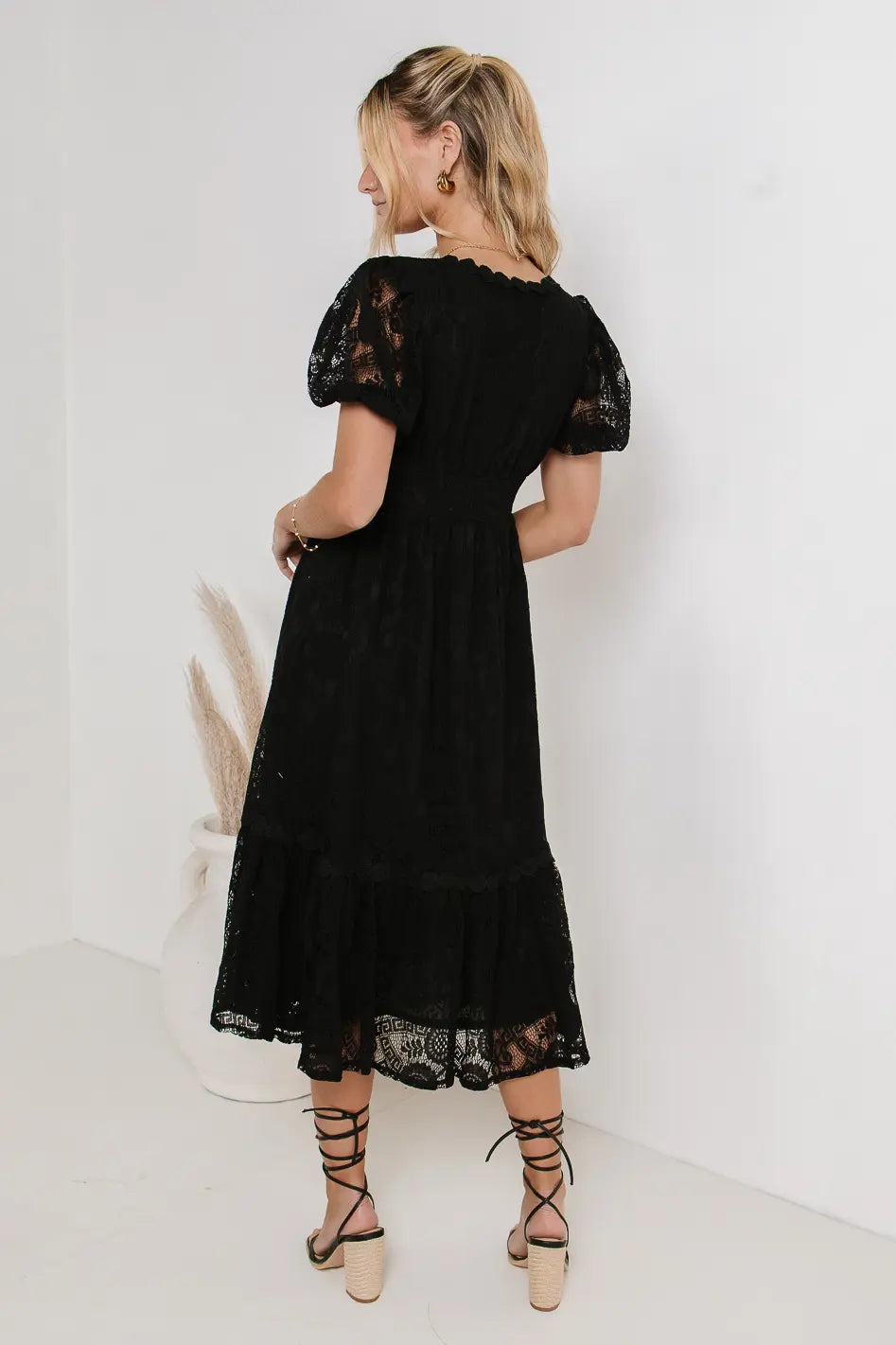 Rowan Lace Dress in Black FINAL SALE