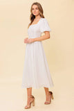 MAURA MIDI DRESS IVORY