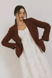 Crystal Blazer in Brick FINAL SALE