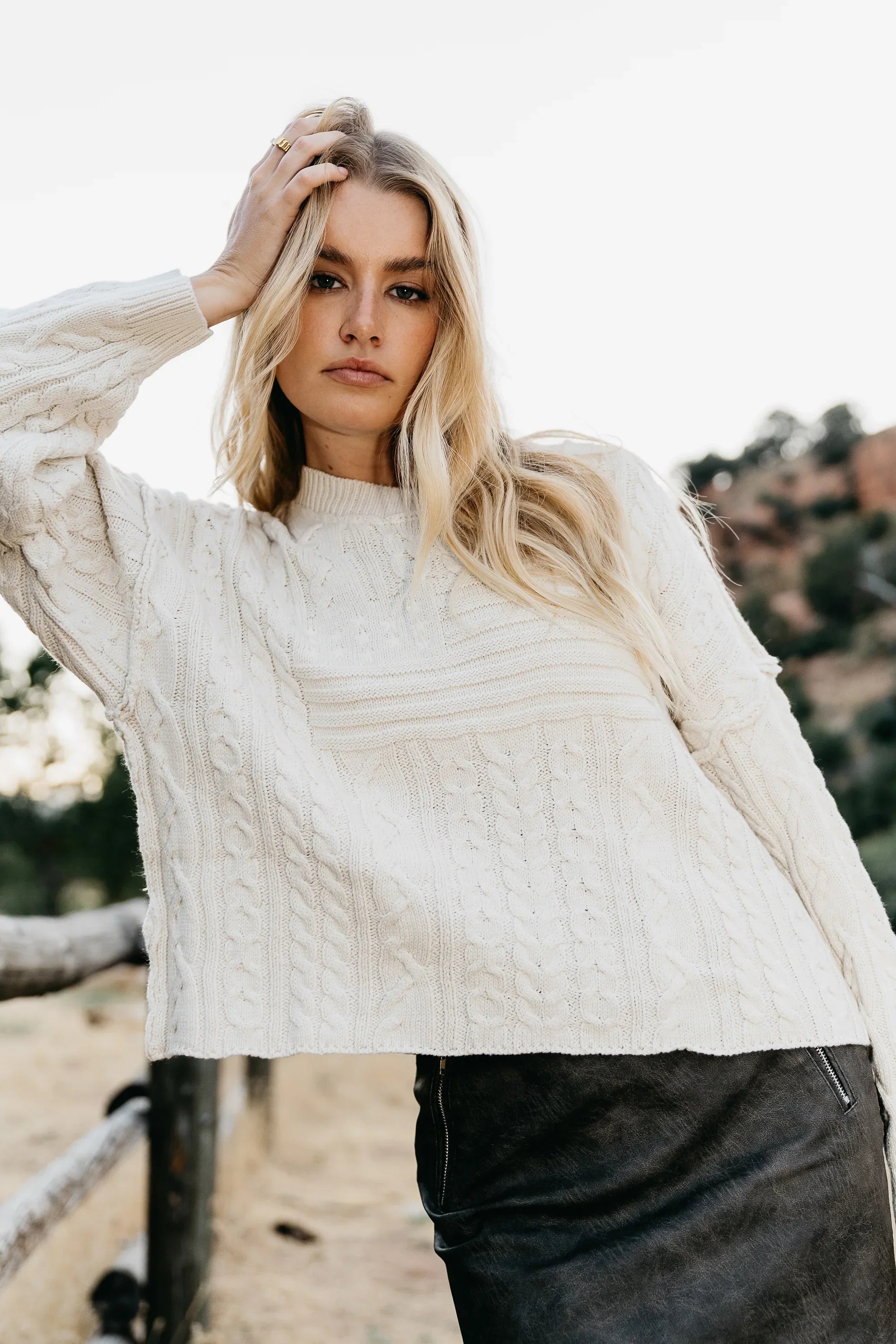 Scout Cable Knit Sweater FINAL SALE