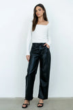 Priya Vegan Leather Wide Leg Pants FINAL SALE