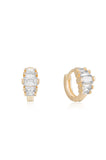 Crystal Diamond Shine Mini Hoop Earrings