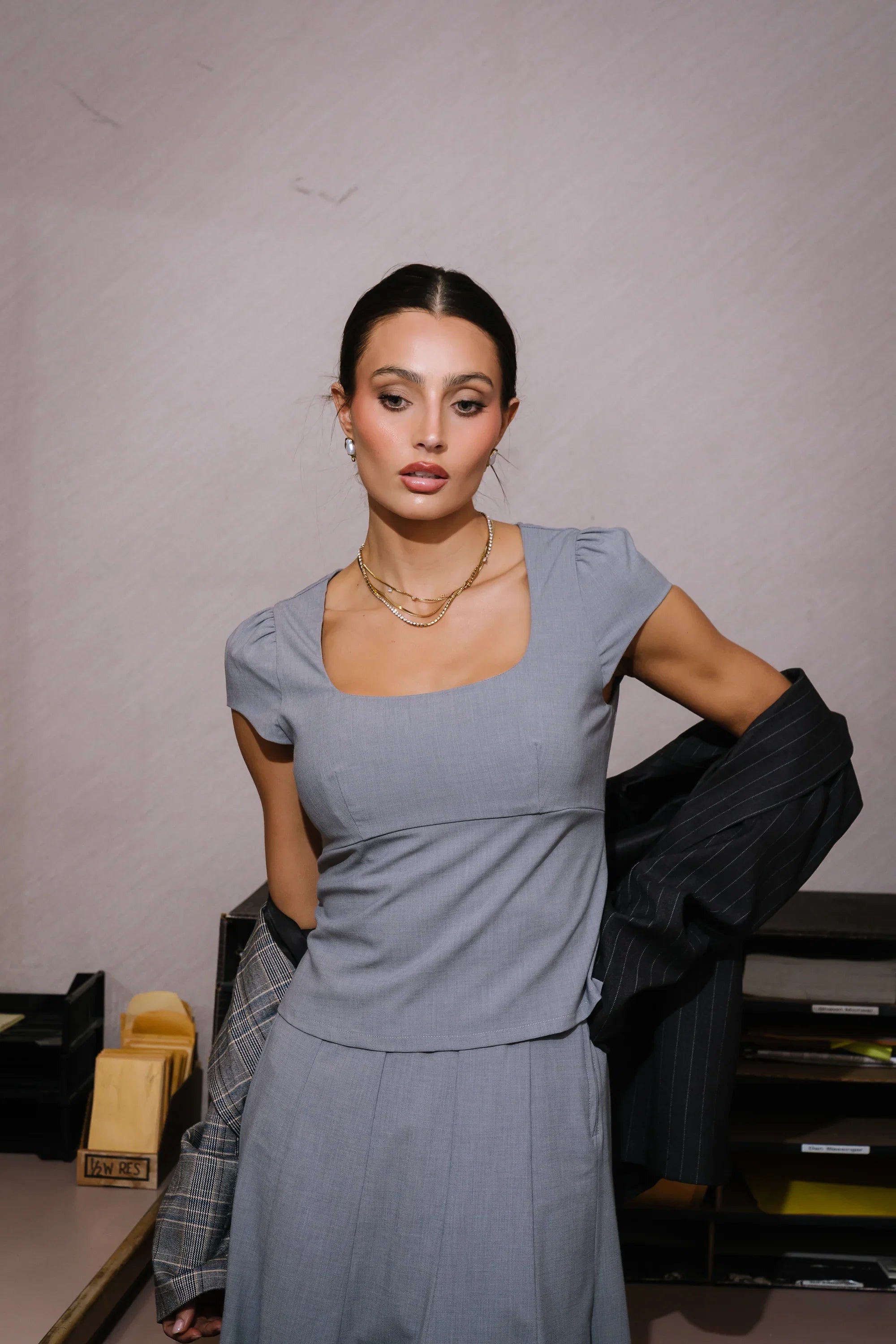 Carly Cap Sleeve Top