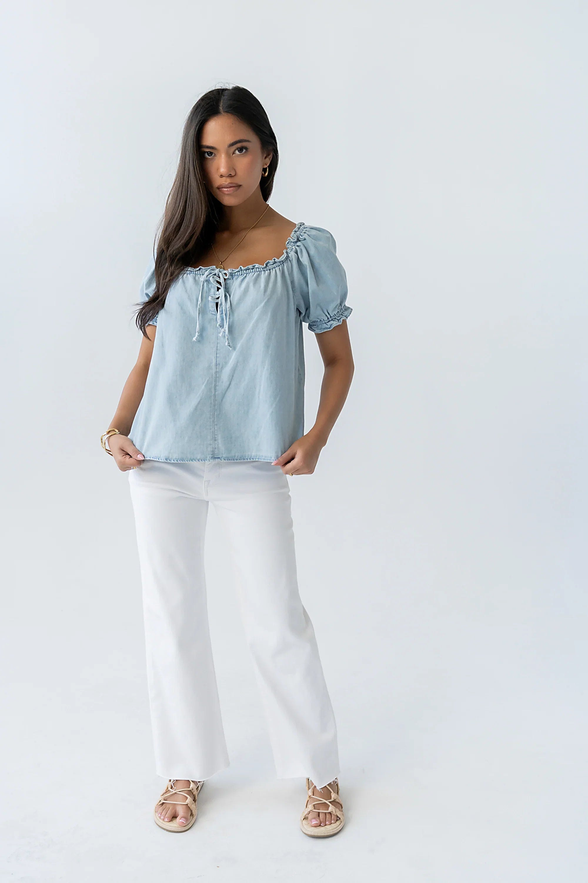 Charlotte Denim Blouse